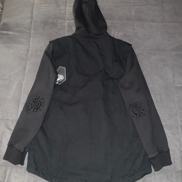 Lurking Class Men's Black Heavy Hooded Jacket Size Large New with tags Zumiez - Picture 7 of 10